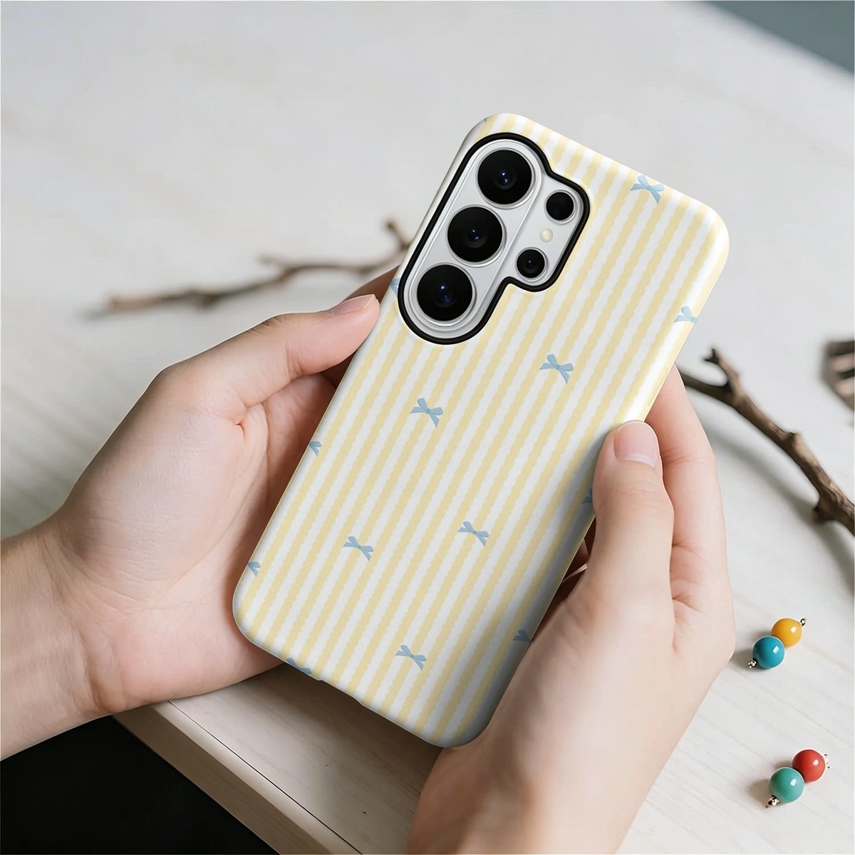 Blue Bow Yellow Stripes 2-in-1 - Samsung Galaxy S24 review and price