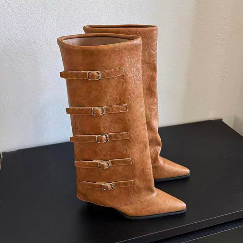 New Autumn Winter Pointed Toe  - Leather Classic Strap review and price